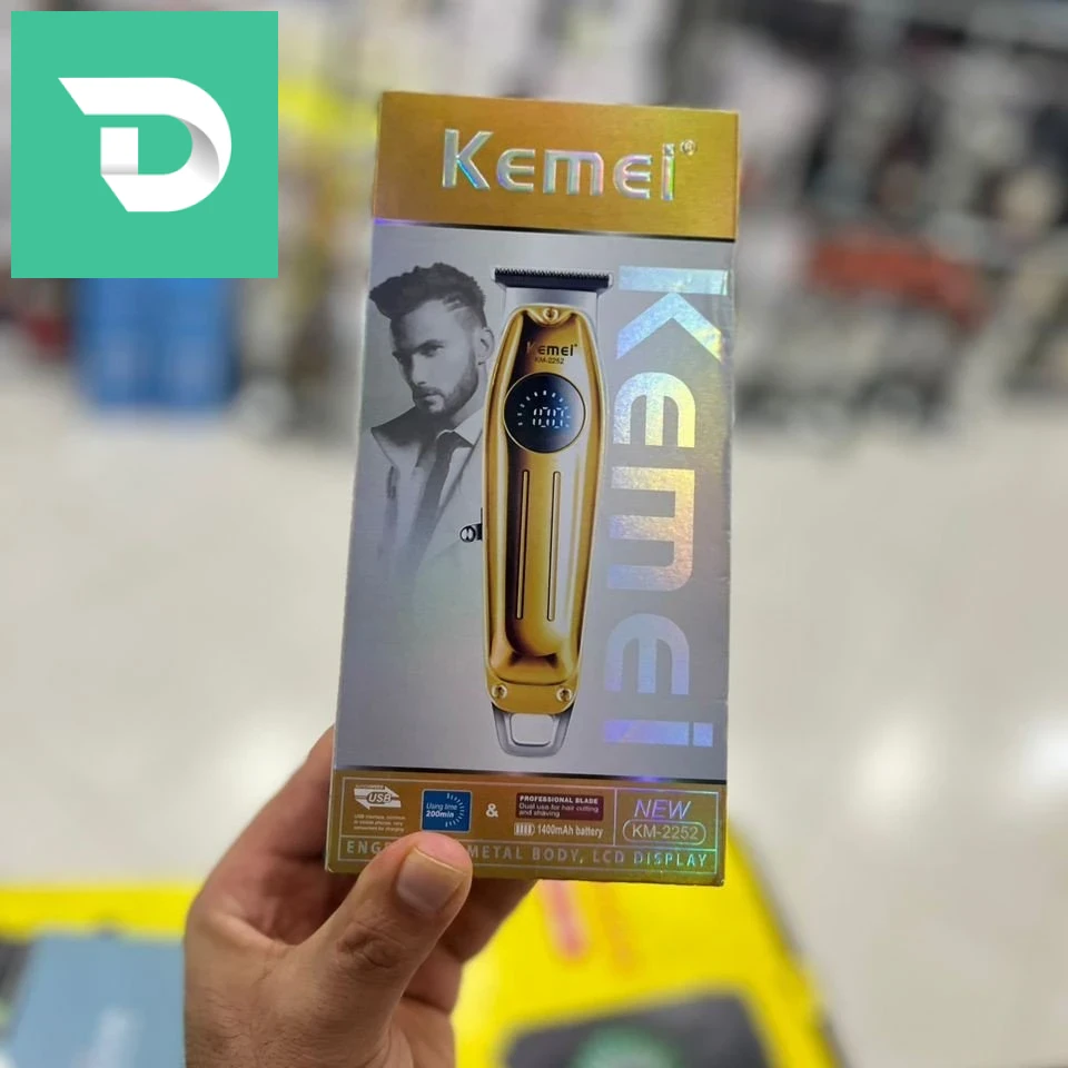 Pack Gold Tondeuse kemei 2252 + rasoir kemei2028 