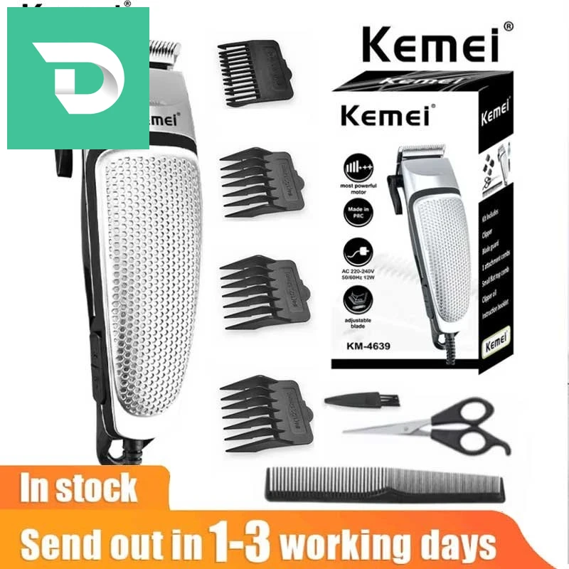 Tondeuse kemei 4639 à câble 