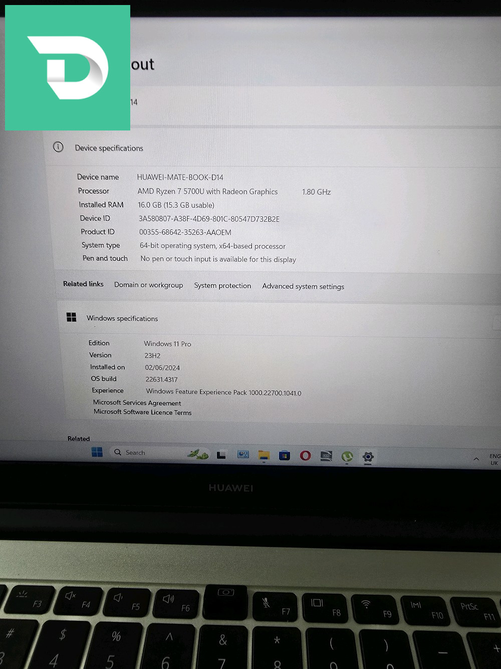 Huawei Mate Book D14 