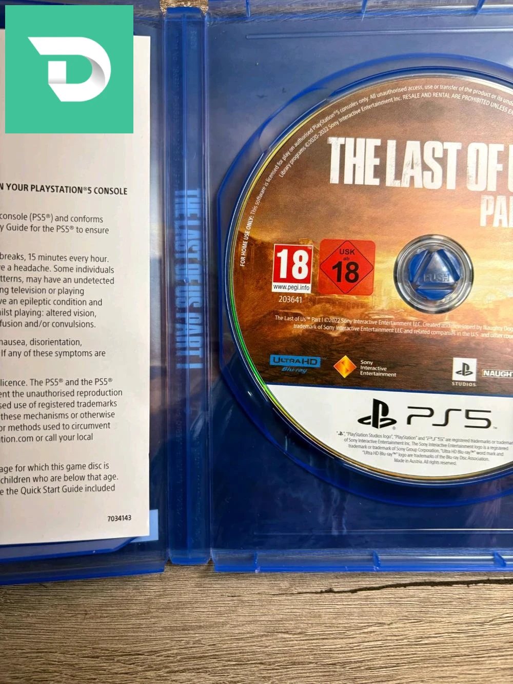 Cd The Last of Part I PS5 