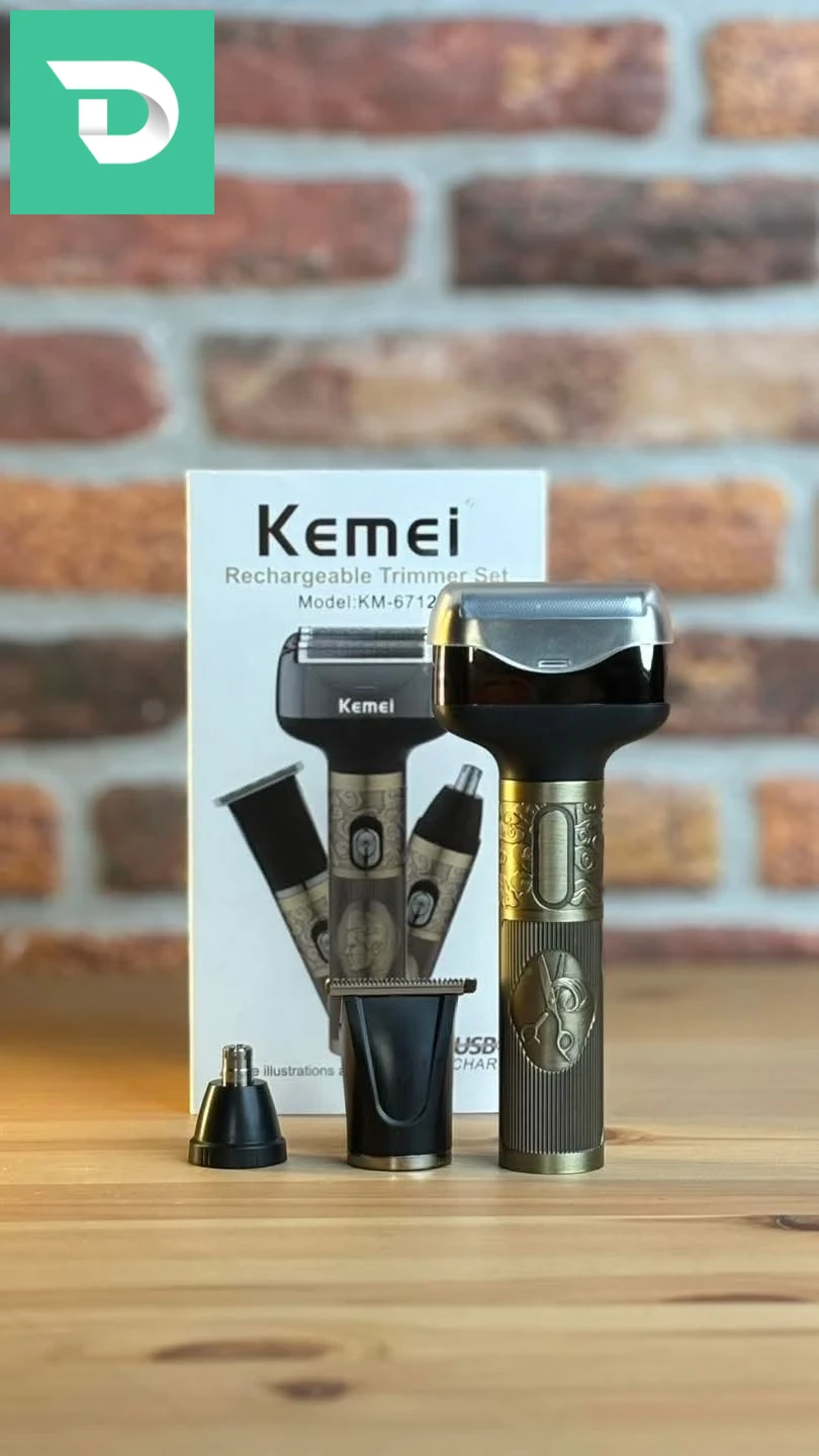 Tondeuse kemei 6712 [3en1] métal 