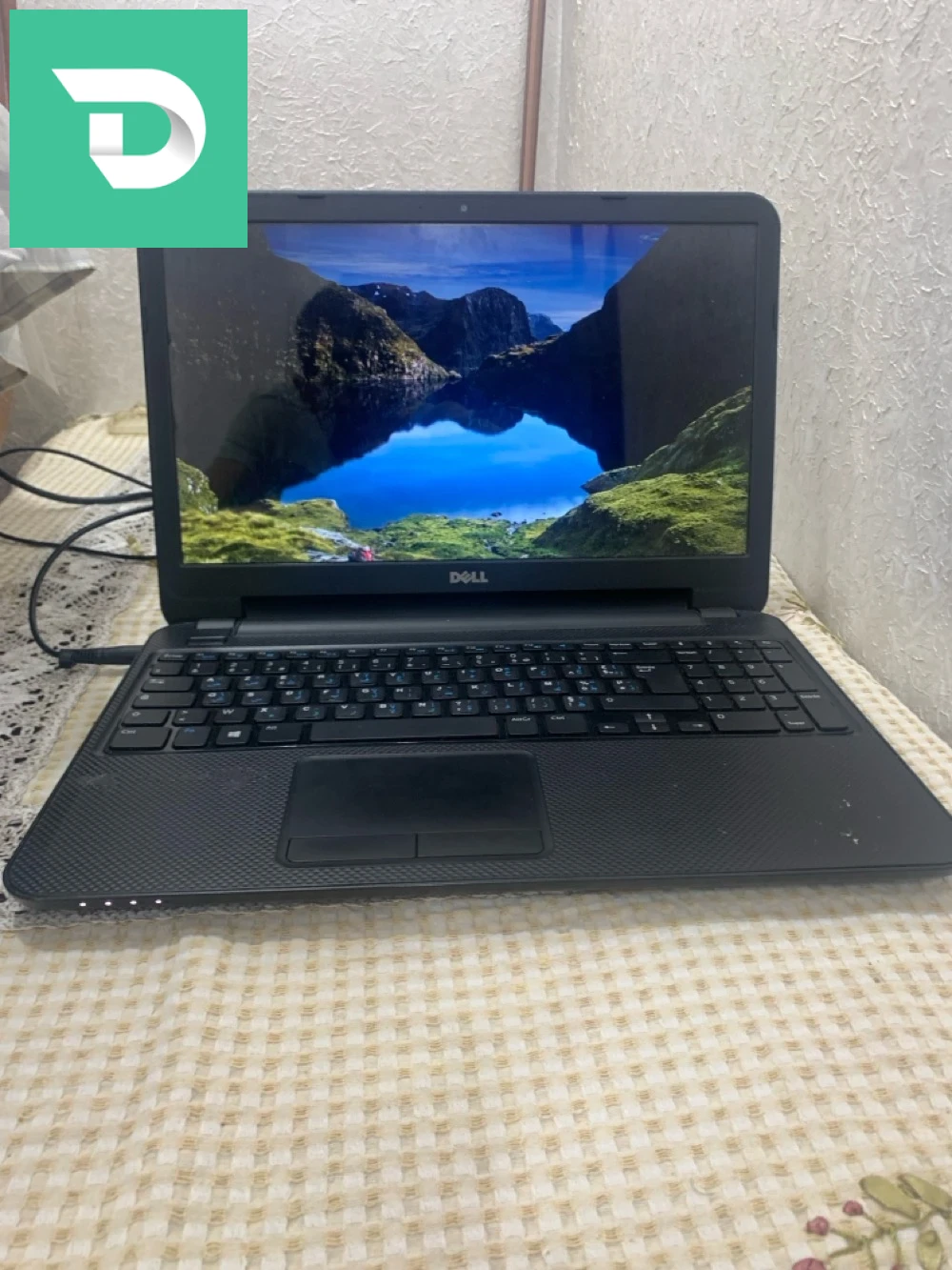 لابتوب asus بحاله جيده ram 4gb 