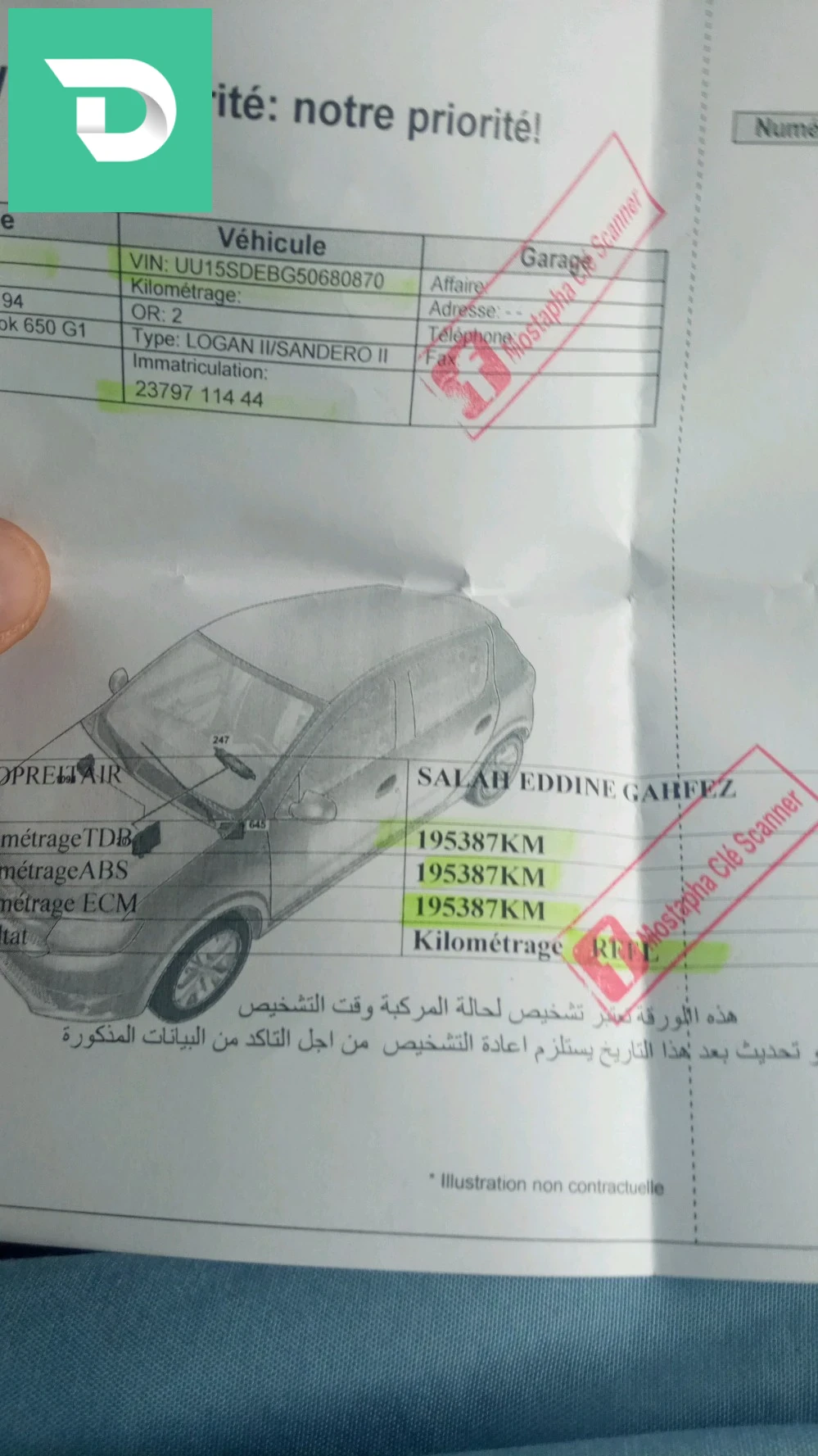 Dacia Sandero 2014 44 AIN DEFLA 