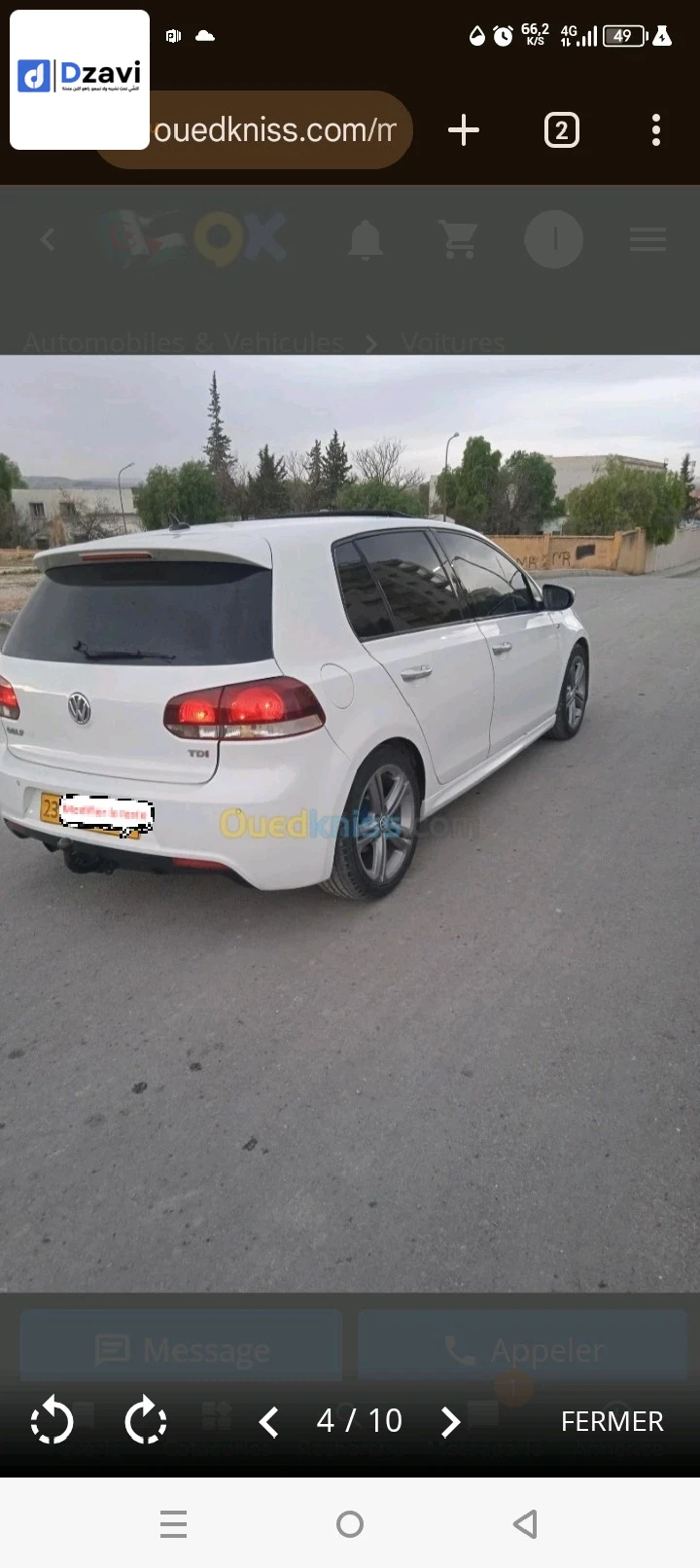 Voitures Volkswagen à 4 OUM EL BOUAGHI