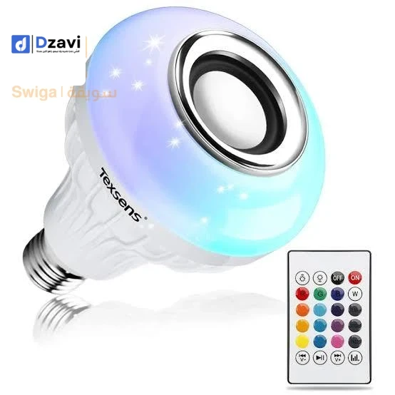 احصل على مصباح LED ذو جودة عالية مدمج بمكبر صوت بالإضافة إلى أنه متعدد الألوان، كما يمكنك ربط هذا المصباح بالUSB للاستماع إلى الصوتيات والموسيقى، مثالي لغرف الأطفال الصغار بحيث يمكنك تشغيل أغاني هادئة لنوم هانئ لطفلك. - مصباح LED بأضواء ساطعة. - مك