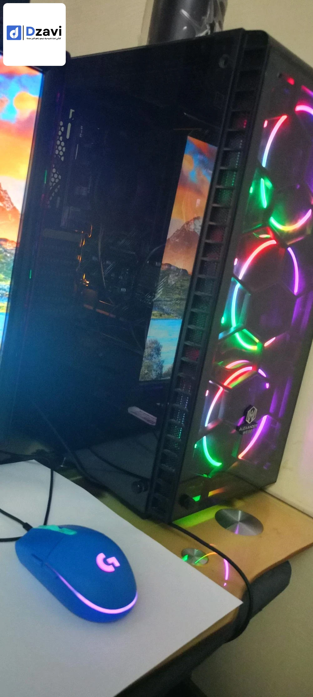 cpu ryzen 5 5600g ram 16gb 3200mhz carte mère asus b550m-k ssd 128gb hdd 500gb psu 750w atx boite Alexandre rgb 3 fan balse ta3 les ram 3ndo 2 my9rach mais nrml khatr fih 4 blase prix 79 livraison 58 waliya