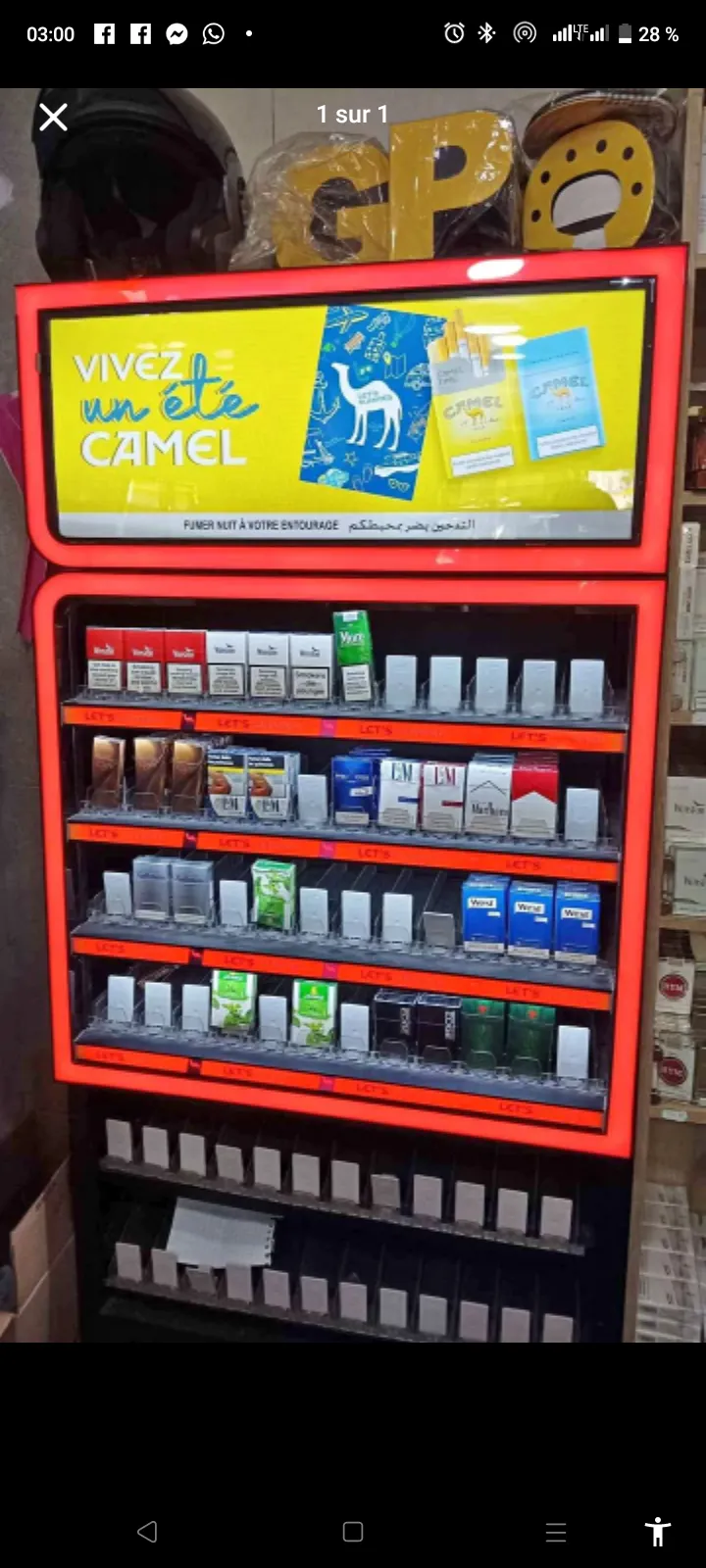 Vente Marlboro saisie